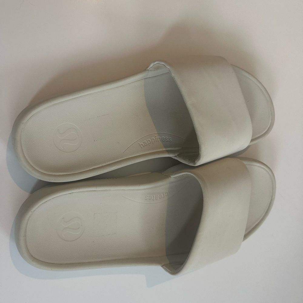 Lululemon‎ Restfeel Slide Sandals in White, Women's Size 9